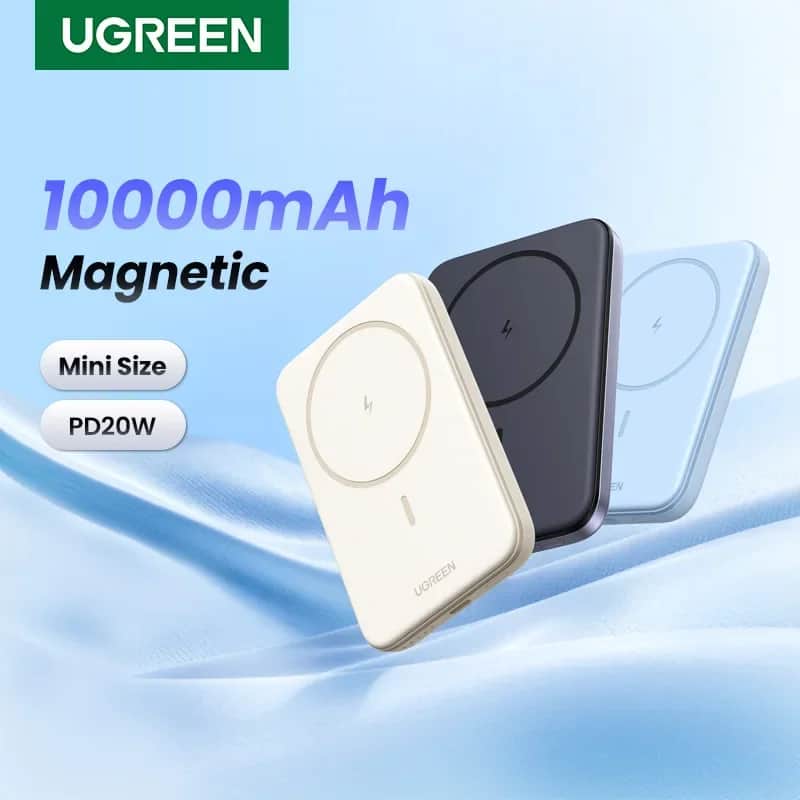 פאוורבנק מגנטי UGREEN PD20W - 10,000mAh לאייפון - סלולר בדיל מאומת: ₪103.22 במקום ₪274.67 (62% הנחה)