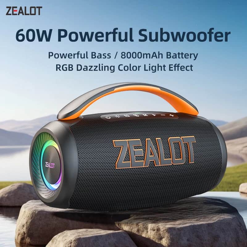 רמקול Zealot P12 60W - סאבוופר + ידית נשיאה - בית וגאדג'טים בהנחה של 50%: ₪179.13 במקום ₪358.49