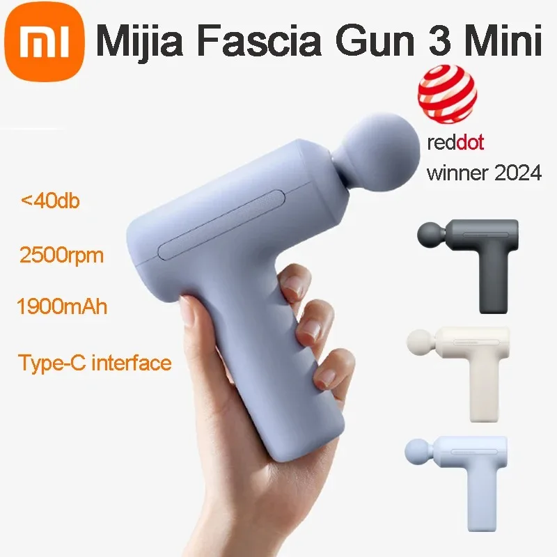 אקדח עיסוי XIAOMI Mijia Fascia Gun 3 Mini - שקט מ-40dB - ספורט ובריאות בדיל מאומת: ₪154.61 במקום ₪373.31 (59% הנחה)