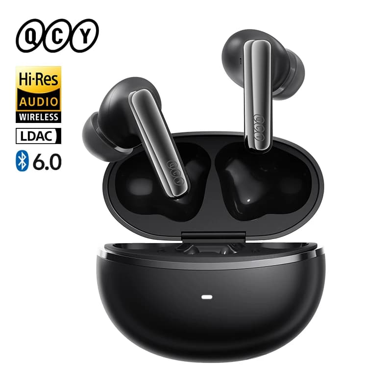 אוזניות QCY MeloBuds N70 - ANC אדפטיבי + LDAC Hi-Res - סלולר בדיל מאומת: ₪132.18